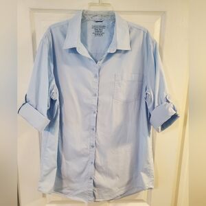 Organic Cotton Light Blue Sleep Shirt